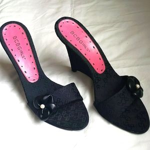 BCBGirls Black Heels, size 7/37